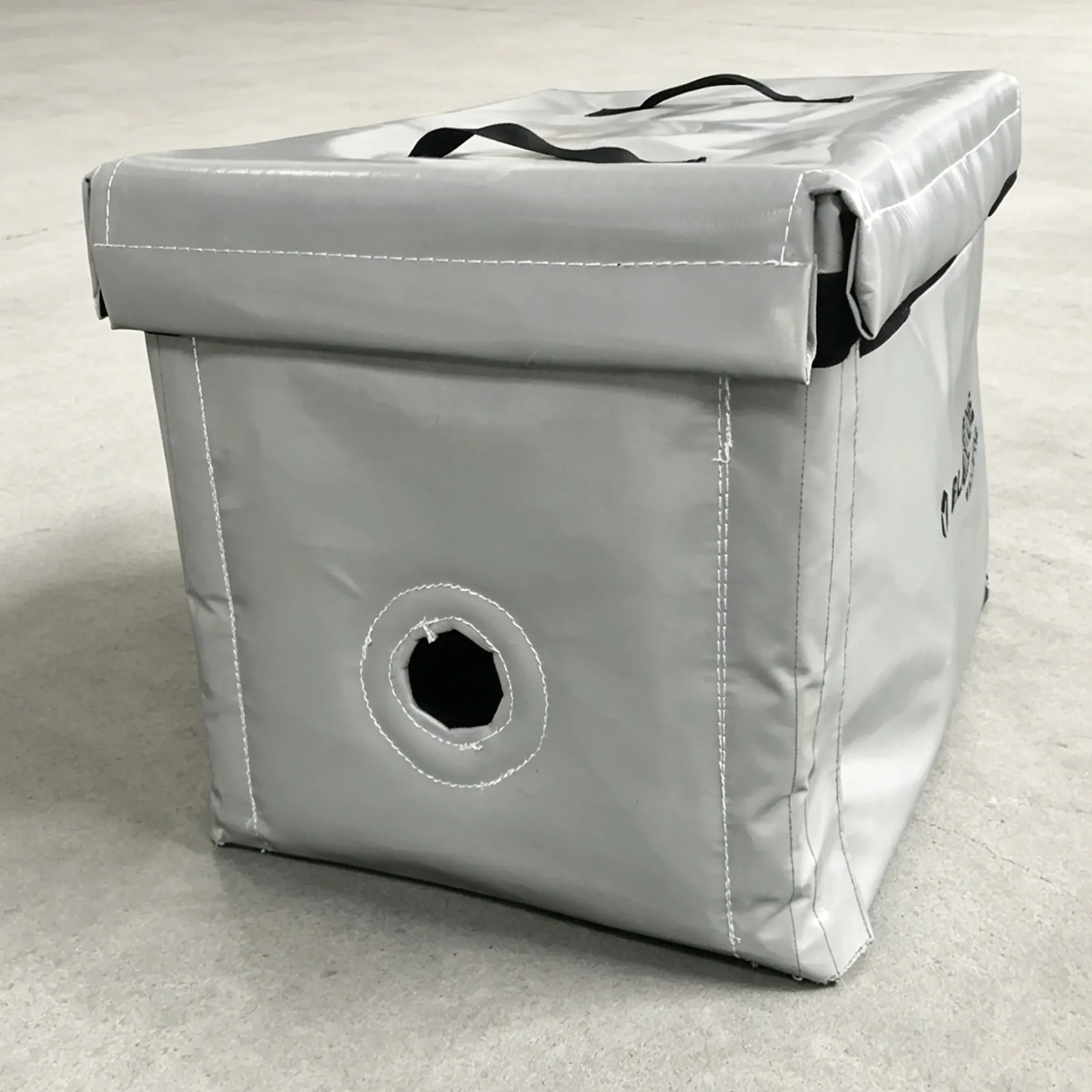 Grey foldable generator noise reduction enclosure