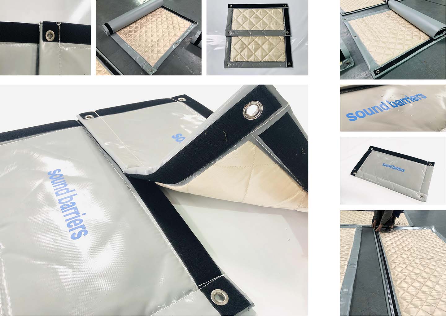 Waterproof sound insulation cloth stitching inner layer close-up